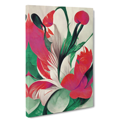 Stunning Abstract Flowers No.4 - Wrapped Canvas