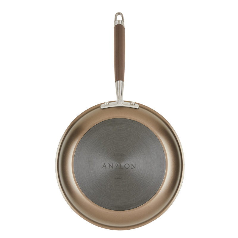 Anolon Advanced Home Hard Anodized Nonstick Cookware Pots and Pans Set, 9 Piece, Bronze