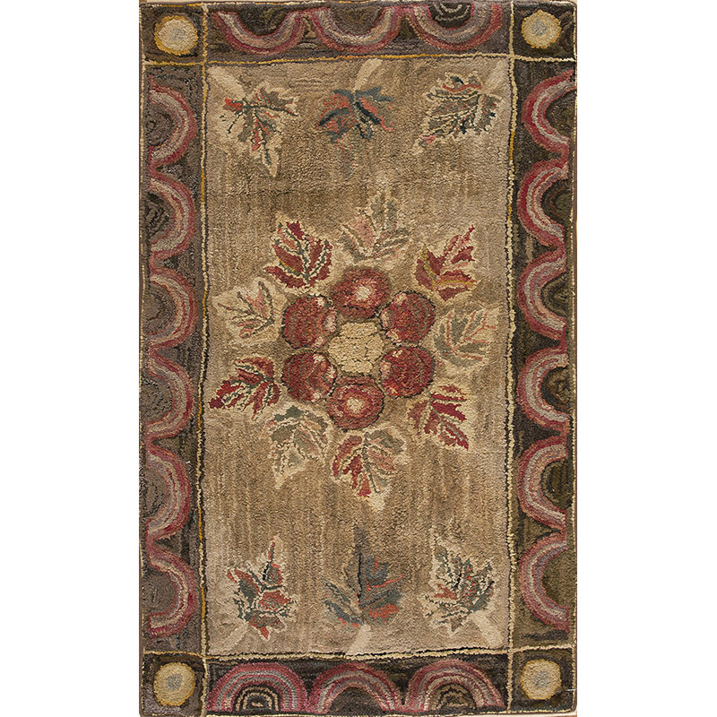Tapis crocheté floral