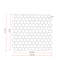 White Oak Marble 1" Hexagon Mosaic