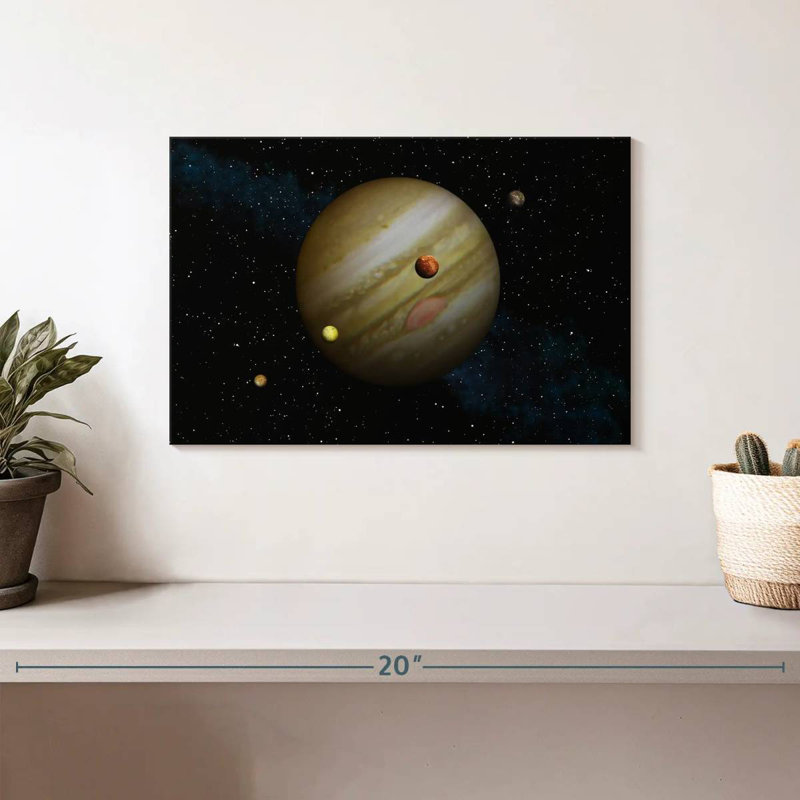 Oberle Jupiter And Its Moons, 8'' H x 12'' W