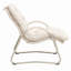 Chaise longue d'extérieur, ensemble de 2 - Structure en fer et osier en plastique