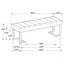 Banc d'appoint rembourré capitonné Mira-843139705