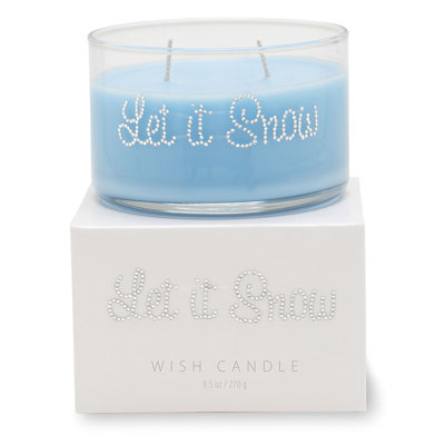 Bougie pour pot de neige let it voeu