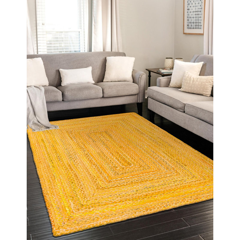 Kahwajian Cotton Indoor Rug, Rectangle 6'1" x 9'