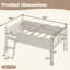 Lit mezzanine avec garde-corps, lit mezzanine bas en bois massif avec échelles et tablette à côté, forme chic et conception à profil bas-1172690133-1172690135