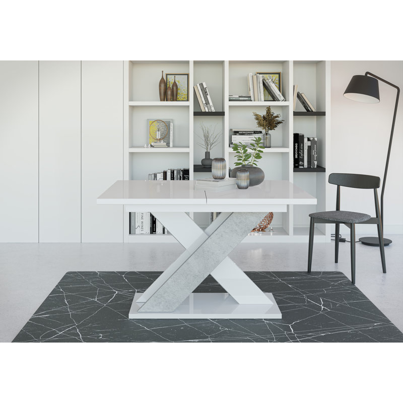 Extendable Dining Table Alysan, White