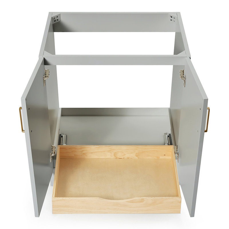Base de meuble-lavabo simple 30 po Sawyer, Gris