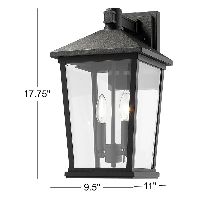 Bourke Aluminum Wall Light, Black