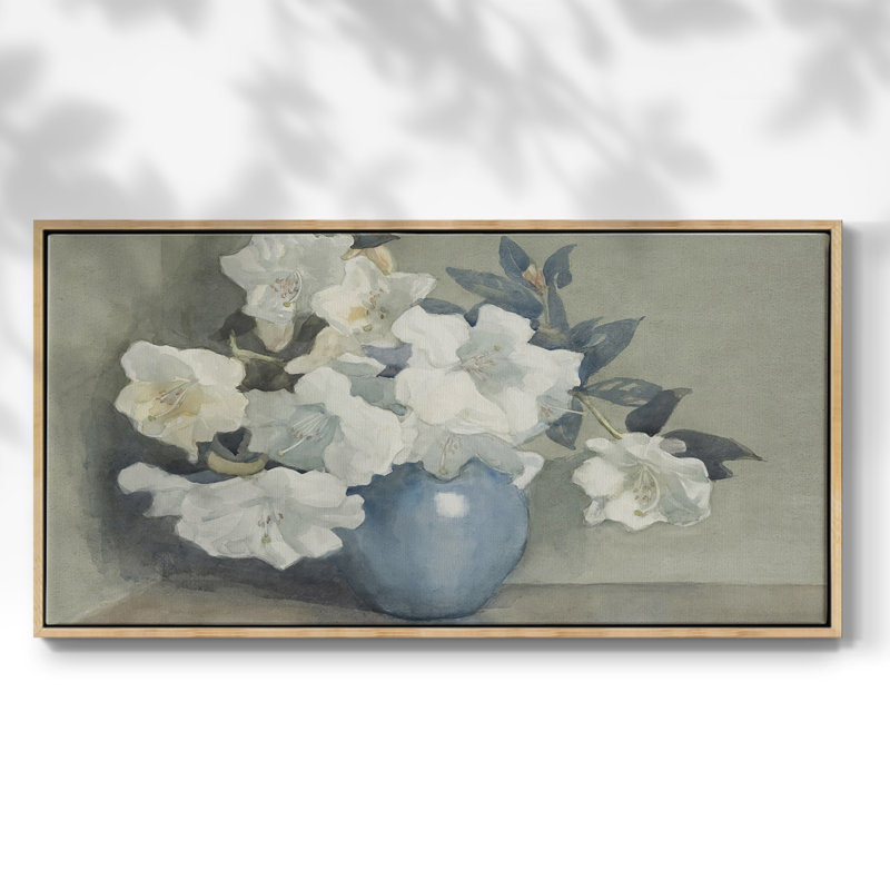 Botanical Series-CDLXII- Toile tendue avec châssis tendue, prête à être accrochée, H 21 po x l 41 po, Naturel