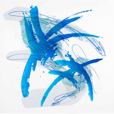 Blue Gesture I Painting
