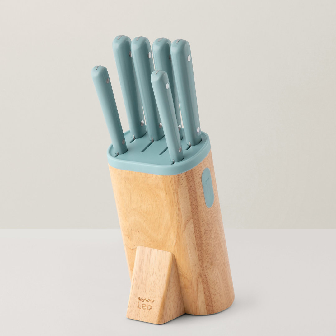 BergHOFF Leo Spirit Stainless Steel 7 Pc Knife Block Set BergHOFF Handle