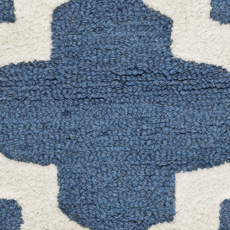 Noble Geometric Wool Hand Woven Area Rug, Rectangle 183 x 274 cm
