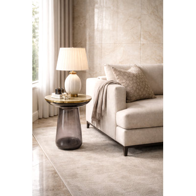 Iron Top End Table