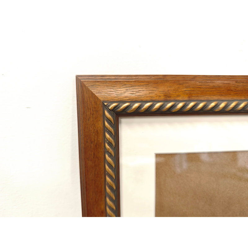 Cadre 24 po x 32 po en bois massif - Cadre d'art sur toile remplaçable avec verre organique, élégante décoration murale encadrée pour le salon et la chambre à coucher