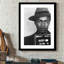 Malcolm X - Mugshot - reproduction encadrée 14 x 18