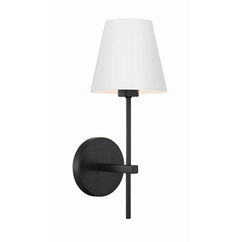 Coverton 1 Light Vibrant Gold Wall Mount, Black