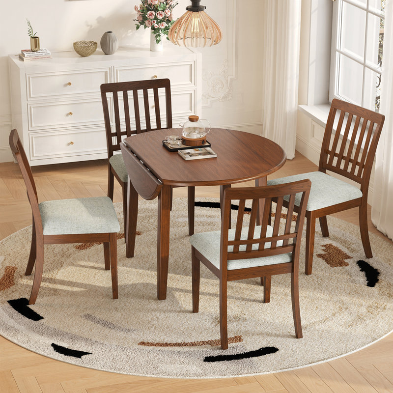 Ensemble de table ronde, 5, Brun