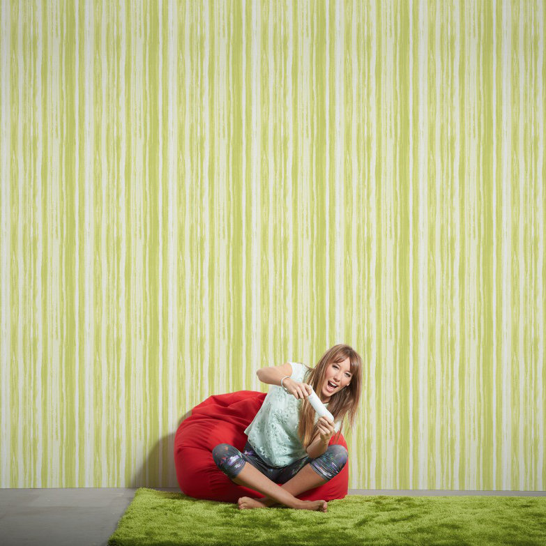 Brigitte 5 10.05m x 53cm Wallpaper, Green/White