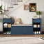 Banc de rangement pour chaussures 77,5 "avec banc et armoire-2077411543
