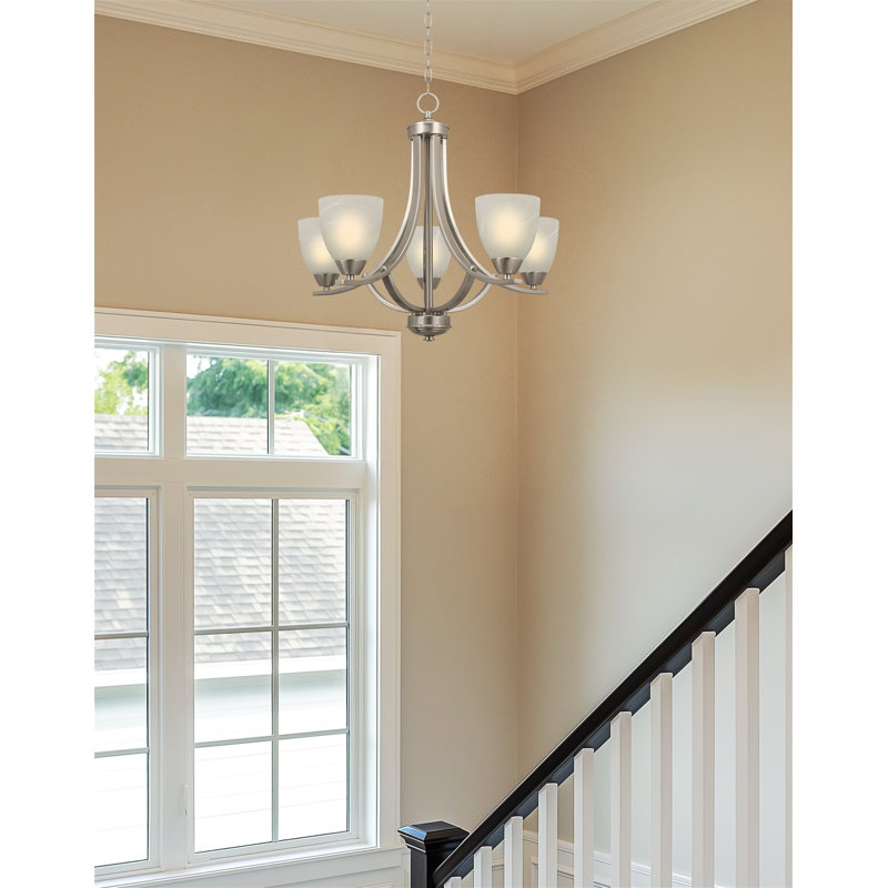 Derryn 5 - Light Dimmable Empire Chandelier