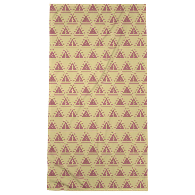 Barbra Beach Towel, Light Yellow/Dark Burgundy