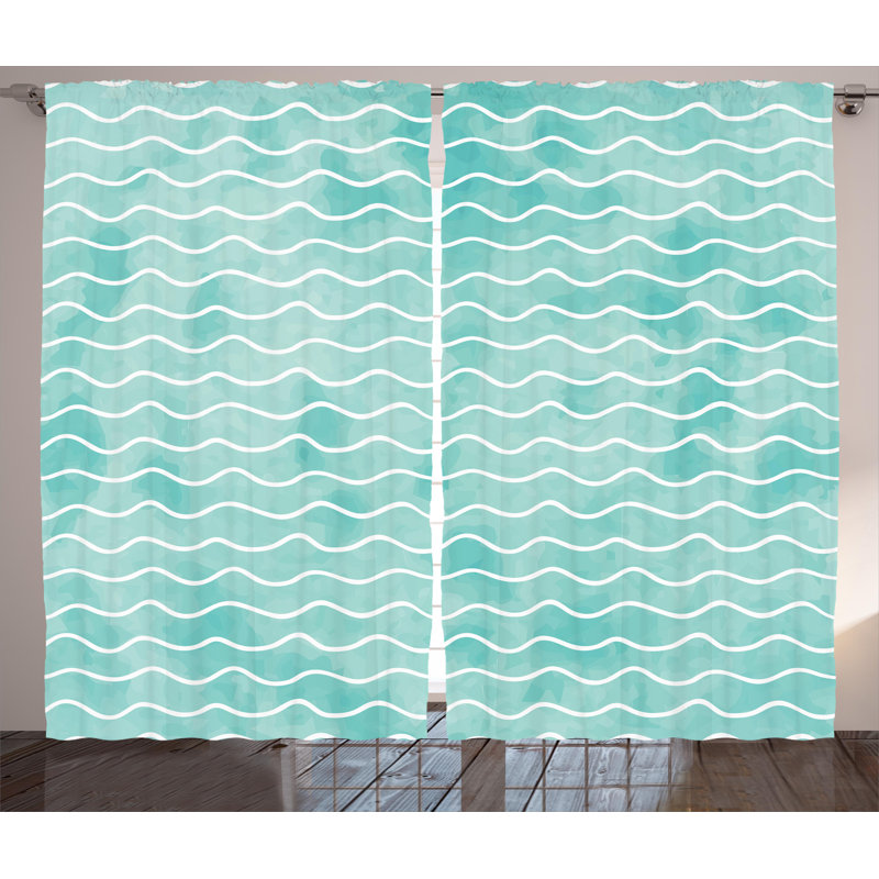 Lajoya Semi Sheer Curtain Pair, 54" W x 96" L