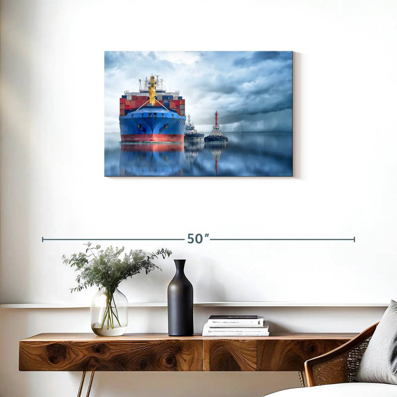 Mehar Container Cargo Ship, 20" H x 30" W