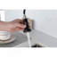 Spring Kitchen Faucet With Pull-Out Sprayer, Stainless Steel Single Handle Single Hole Kitchen Sink Faucet
