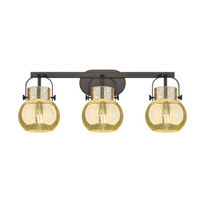 Pilaster II Sphere 3 Light Wallmounted Bath Vanity Light
