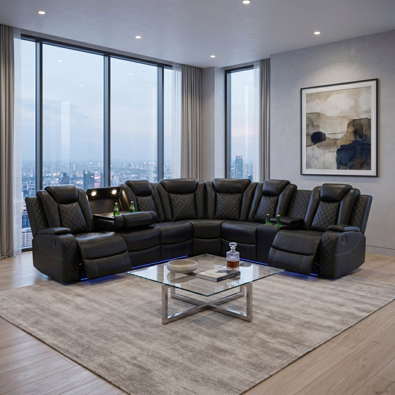 The Maxwell Power Recliner Sofa, Loveseat & Wedge Set