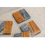 Ensemble de sous-verres en marbre et bois LuxeDesigns - Sous-verres 4 pièces antidérapants, marbre et bois de qualité supérieure pour un décor élégant, moderne et rustique - Sous-verres durables pour la maison, les événements et les cadeaux de pe