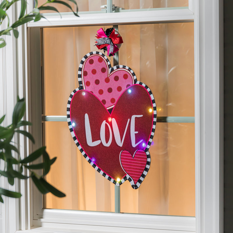 Décoration de fenêtre «Heart and Love»