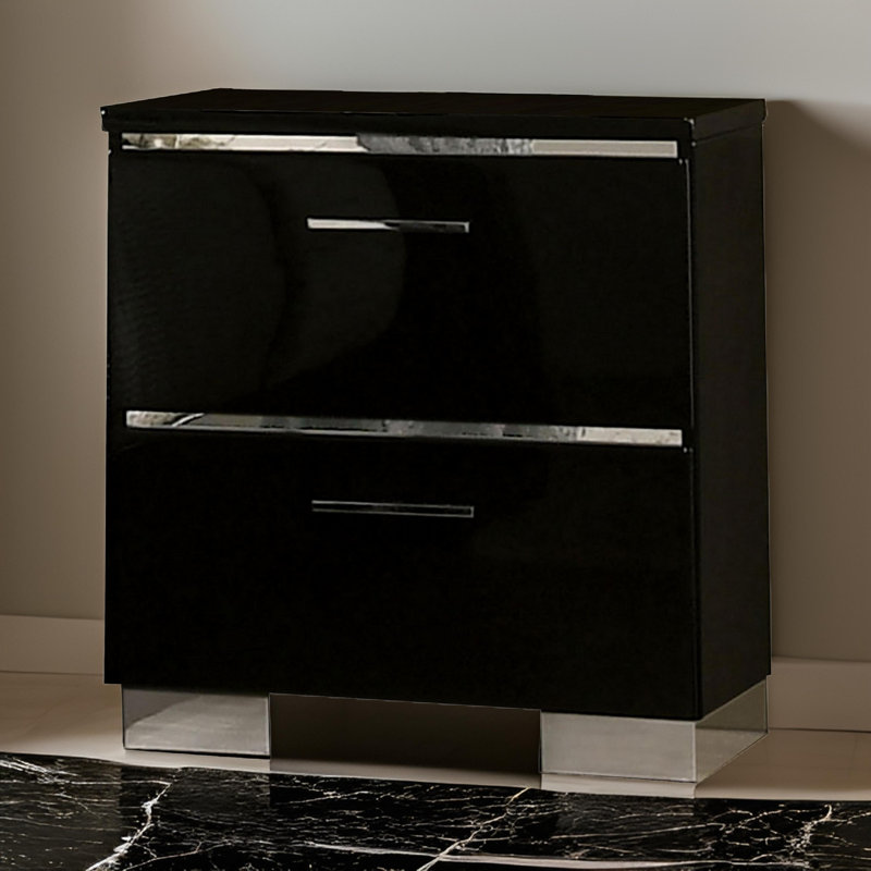 Jahniel 15.38'' W Solid Wood Nightstand