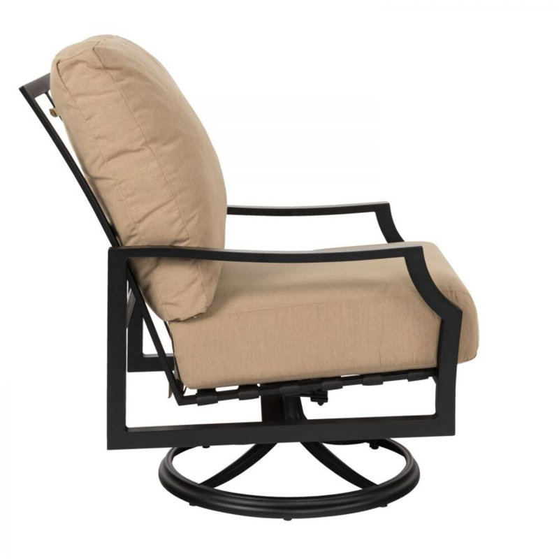 Nico Outdoor Rocker Chair, Pique Gravel Sunbrella®, Pewter