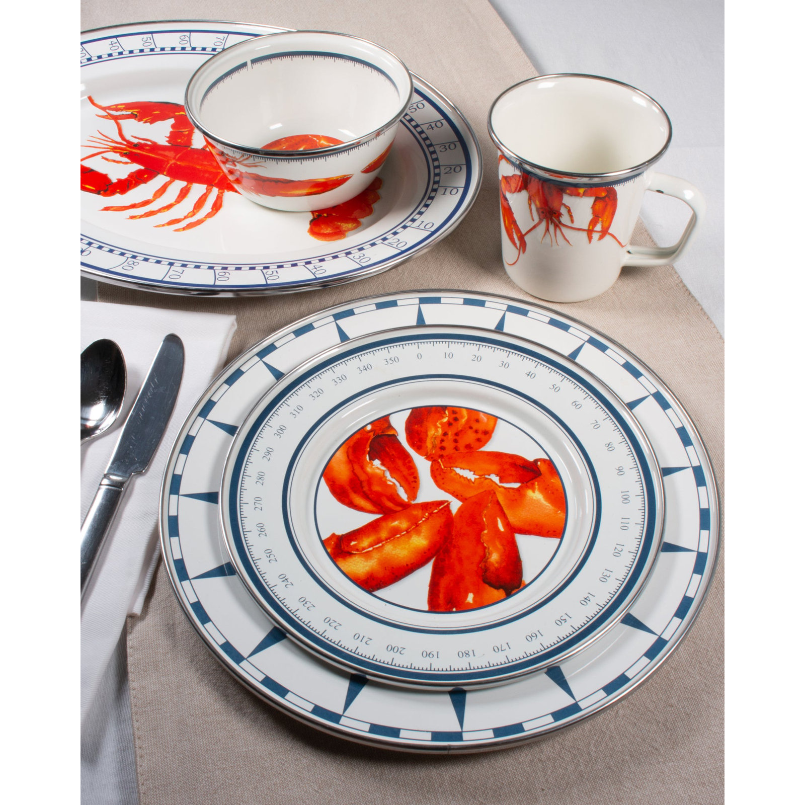 Lobster Enamel Platter