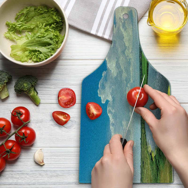 Planche à découper en verre trempé Ambesonne
