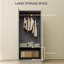 Audriena 2 Door Manufactured Wood Wardrobe-1796047086