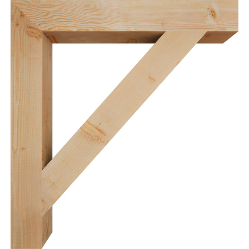 H 5,5 po x P 5,5 po, Sapin de Douglas, H 48 po x l 5,5 po x P 44 po