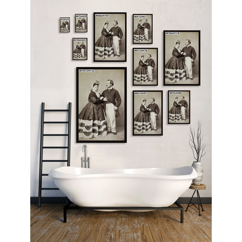 Happy Endings - Single Picture Frame Print, 45cm H x 38cm W x 3.81cm D