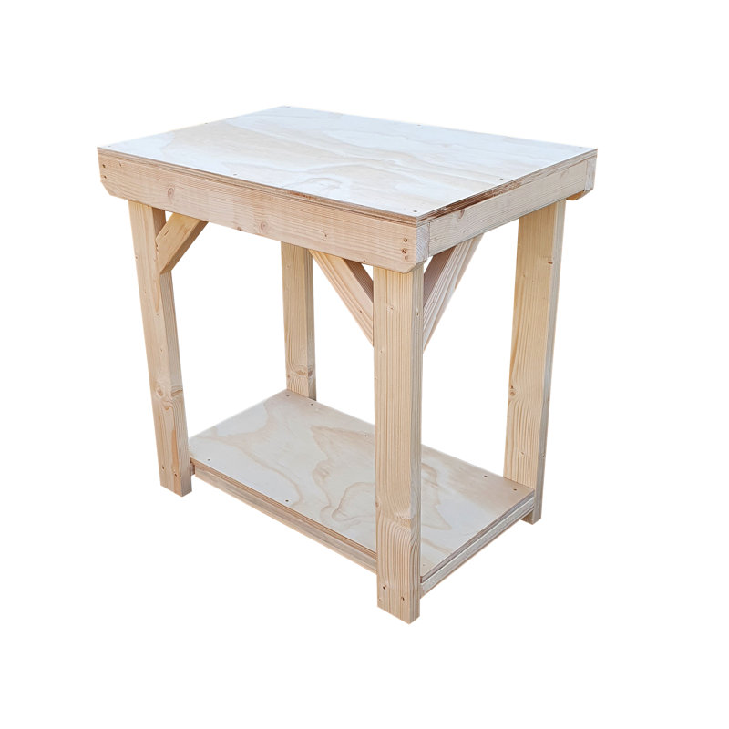 Pagedale 60cm Solid + Manufactured Wood Craft Table, 90cm H x 120cm W x 60cm D