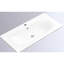White 32-inch Ceramic Bathroom Sink, Pre-drilled Faucet, Easy To Clean, Fits Vanities Spacious Basin,
