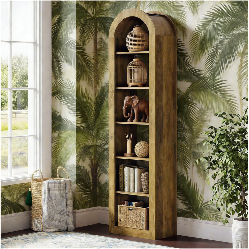 Bibliothèque ouverte, présentoir arqué, Brown