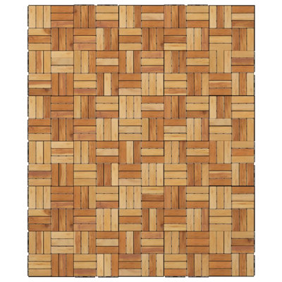Carreau de terrasse en plastique 11,8 po x 11,8 po