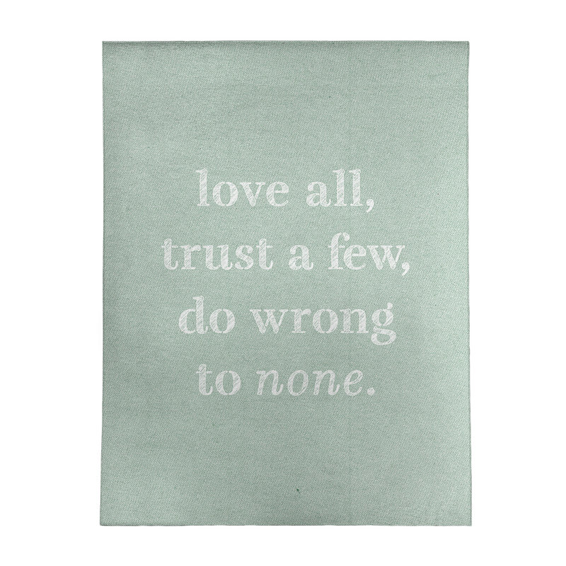 Tapis en chenille de polyester Quotes, Rectangle 9 pi x 12 pi
