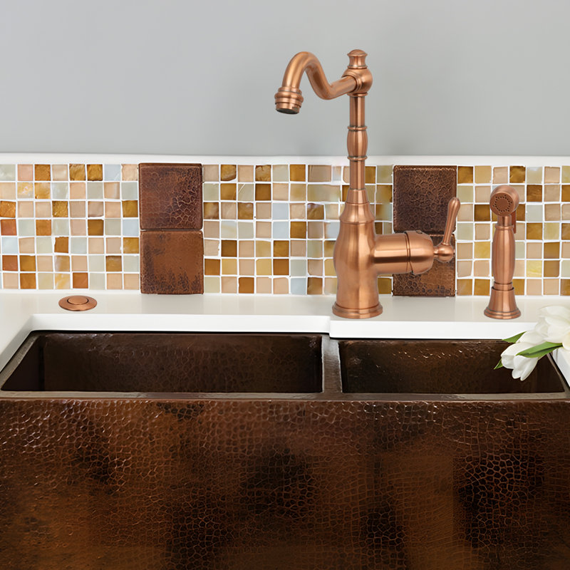 Garbage Disposal Kitchen Air Switch, Copper