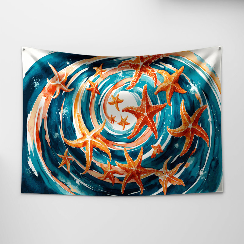 Tapisserie murale Nautical Starfish, 51 po x 60 po