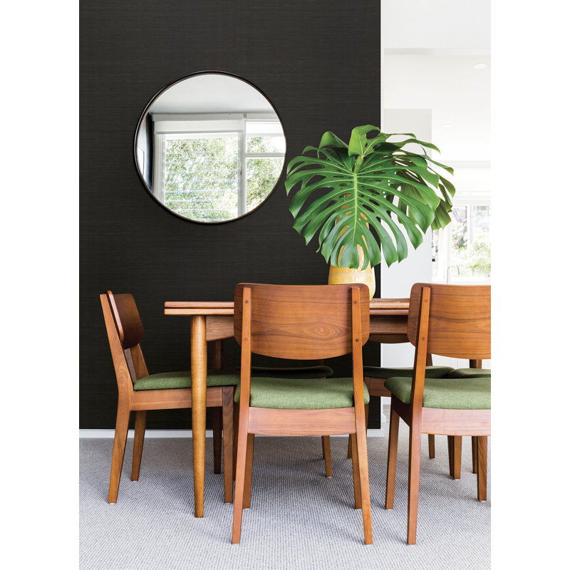 Papier peint en sisal Colcord, Noir