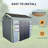 Upgraded 8X6ft Outdoor Resin Garden Shed With Floor And 2 Windows, Plastic Patio Outdoor Storage Shed With Lockable Door For Garden Tools, Bicycles, Trash Cans, Grey+Black-123375772-123375782