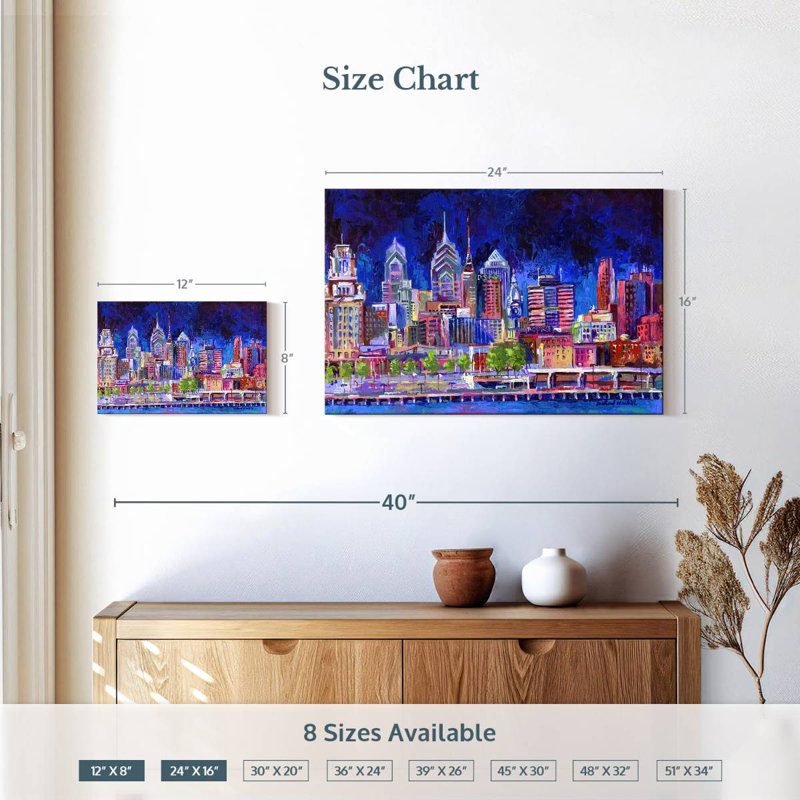 Ravi Philadelphia, 16" H x 24" W